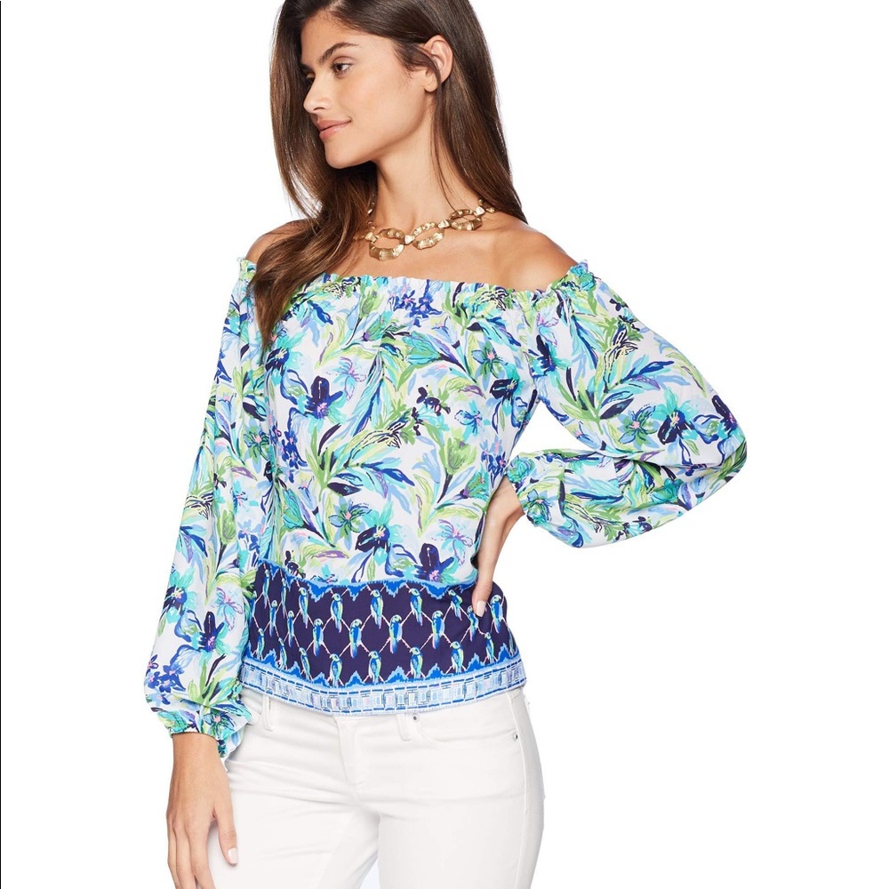 Lilly Pulitzer Lou Lou Off the Shoulder Top
